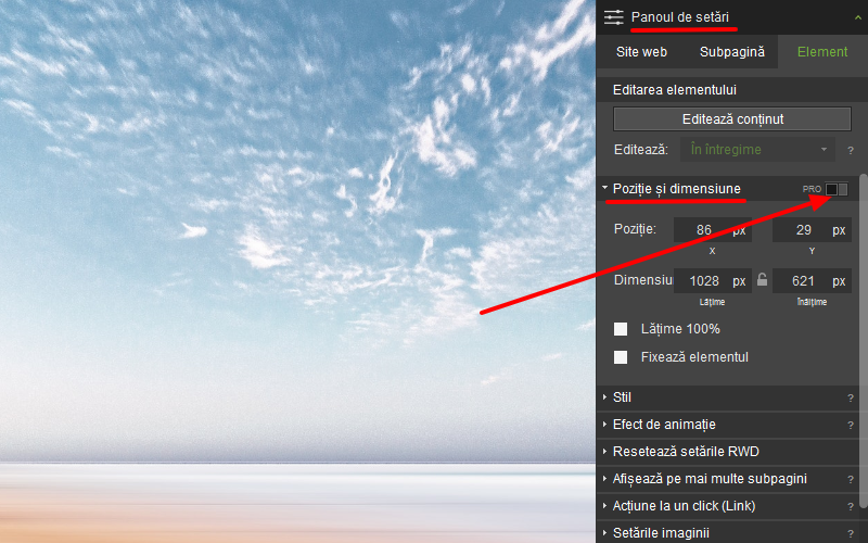 Activăm setările PRO Activăm setările PRO
